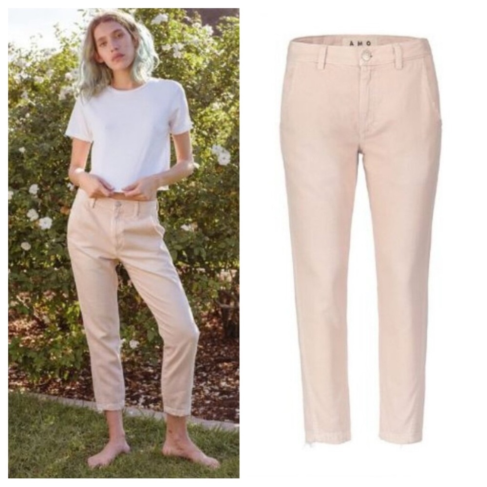 AMO Pale Pink Slouch Trouser Pants Size 25 - 23732